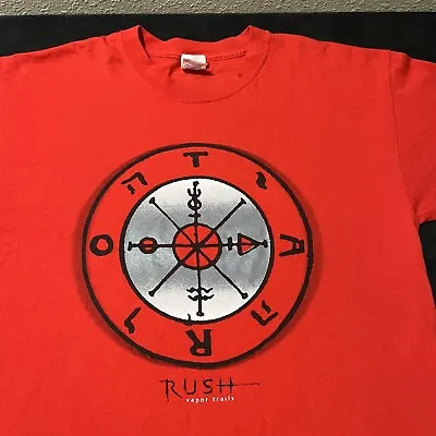 RUSH Tour Shirt Vintage Vapor Trails Zodiac Moon Astrology Y2K Metal 1990s Rock • $40