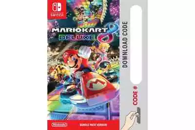 Mario Kart 8 Deluxe Nintendo Switch Digital Download Card • $69.98