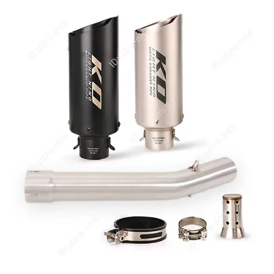 For Yamaha YZF R6 1998-2005 Exhaust Tips Mid Pipe Muffler Escape Stainless Steel • $127.10