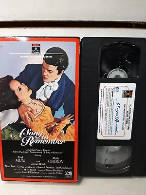 A SONG To REMEMBER (VHS 1944) Paul Muni Merle Oberon Super RARE OOP NEW • $3.96