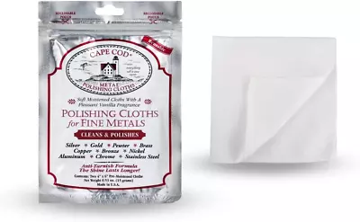 CAPE COD Polishing Cloth + Buffing Cloth Bundle For Fine Metals | Jewelry Cleane • $23.65