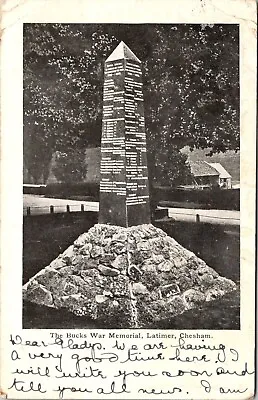 Latimer  1903 RP Tinted PC Bucks War Memorial Chesham Buckinghamshire • £5