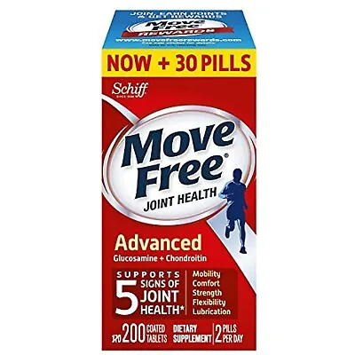 Move Free Advanced Plus MSM And Vitamin D (200 Count) LllIII • $46.73