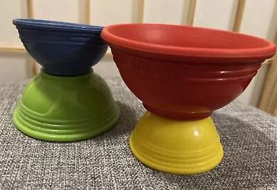 Set 4 Le Creuset Measuring Cups Silicone 1/4 1/3 1/2 1 Cup Good Free Shipping • $31.95