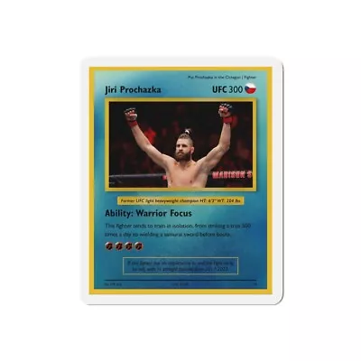 Jiri Procházka UFC POKEMON CARD Die-Cut Magnets • $7.92