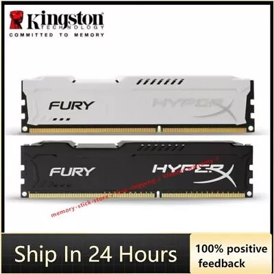 HyperX FURY DDR3 8GB 16GB 32GB 1600 MHz PC3-12800 Desktop RAM Memory DIMM 240pin • £23.94