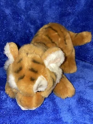 FAO Schwarz Orange Tiger Plush Stuffed Animal Kitty Cat Kitten You 12” • $5.40