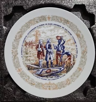 D Arceau Limoges Porcelain Collect Plate Marquis Lafayette 1777 Victoire • $19.95