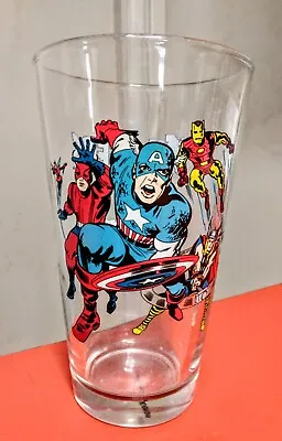 Marvel Comics Avengers Toon Tumbler Glass  Captain America Thor Iron Man • $19.99