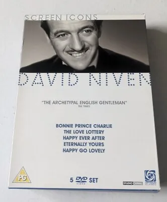 DAVID Niven Screen Icons 5 Film Region 2 UK DVD BOX SET • £12.99