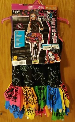 NEW Monster High Girl Costume Size Med 8-10 Skelita Calaveras -Cos17 • $9.74