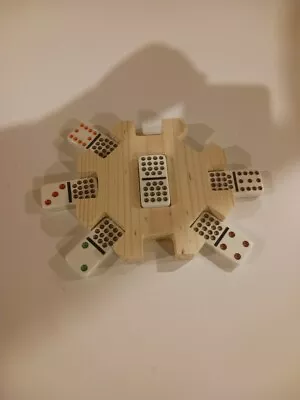 Wooden Starter Hub For Mexican Train Dominoes Handmade Pine Wood • $8.95