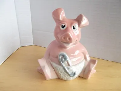 Wade Natwest 'Woody' Baby Pig Piggy Bank W/Original Stopper Approx. 5.5  Tall • £9.99