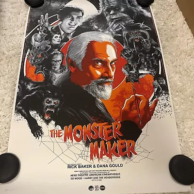 The Monster Maker Limited Edition Film Screen Print 36/100 24x36 Mondo Rare Sold • $79