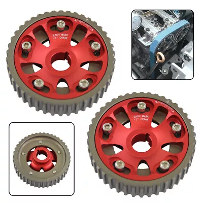 2PCS Adjustable Cam Gears For 93-01 Honda Prelude H22 H22A1 H22A4 DOHC VTEC RD • $61.27