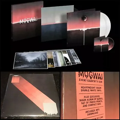 MOGWAI Every Country’s Sun 3x LP White Vinyl CD Box Set 7  2 Posters-Silver Moth • $100