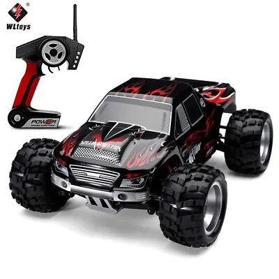 WLtoys A979 2.4G 1/18 4WD 70KM/H Electric RTR Monsters Truck RC Car Type +L LL • £96.46