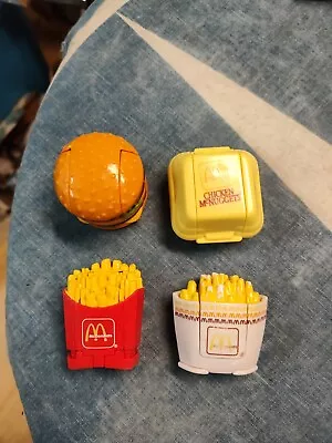 McDonalds Changeables 1987+1988 Food Transformers Happy Meal Toys Lot Of 4 • $13.80