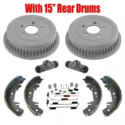 15  Drums Shoes Cylinders Springs For Chrysler Voyager 1996-07 Front Wheel Drive • $168