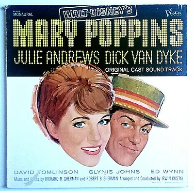 WALT DISNEY - Mary Poppins - Original Cast  Recording - Buena Vista BV-4026 MONO • $75