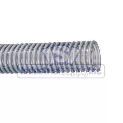 PVC Flexible Clear Suction Hose | 1-1/2  X 20 FT | Without Fittings | Kuriyama • $80.10