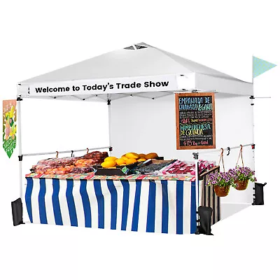 $229.95 • Buy 3x3m Commercial Gazebo Pop-up Marquee Folding Tent Sidewall Outdoor