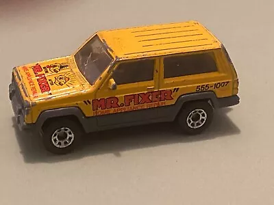 Hot Wheels Matchbox 1986 Jeep Cherokee Mr. Fixer Vintage Yellow • $0.99