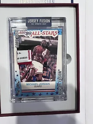 Michael Jordan Game Used Tag Card 2021 Jersey Fusion 1/1 BULLS JF-MJ87 • $1999.99