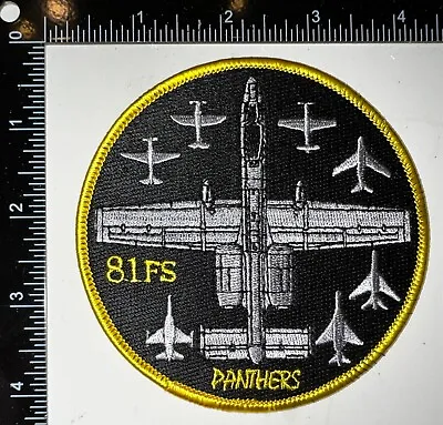 USAF 81st Fighter Squadron Panthers A-10 Patch • $22