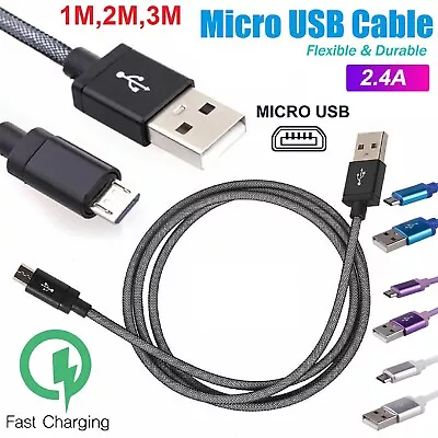 NEW Micro USB Fast Charging Charger Long Cord Cable For Android Samsung Galaxy • $8.99