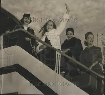 1955 Press Photo Young Miss America Contender Judy Short Leaves Birmingham • $19.99