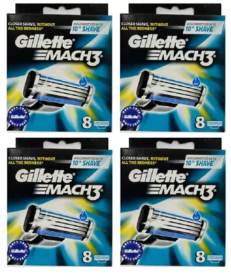 Gillette Mach3 Refill Cartridge Razor Blades For Mach 3 32 Count • $44.99