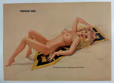 VARGAS GIRL Playboy Magazine June 1971 - ALBERTO VARGAS FULL PAGE PIN-UP - VG • $11.69