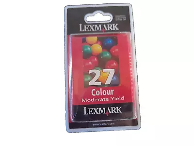 GENUINE Lexmark 27 Colour 10N0227A Ink Cartridge X75 X1100 Z640 X2200 Z13 Z23 • £12.95