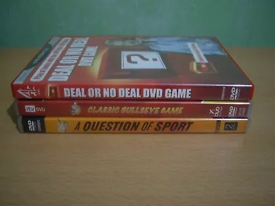 Interactive Dvd Games Classic Bullseye Deal Or No Deal Question Of Sport • £5.95