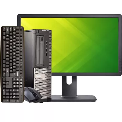 Dell Desktop Computer SFF PC Up To 16GB RAM 1TB HDD/SSD 22in LCD Windows 10 Pro • $78.33