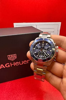 TAG HEUER Aquaracer Chronograph Blue Dial Watch CAY111B.BA0927 • $466.99