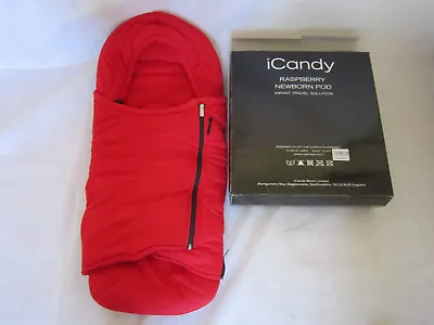 ICandy Raspberry Red Newborn Support Pod Cocoon Footmuff Cosi Toes  • £24