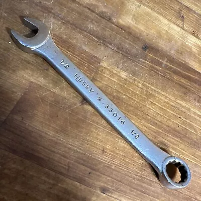 Vintage Husky Tools USA 33016 1/2” SAE 12 Point Combination Wrench • $9.40