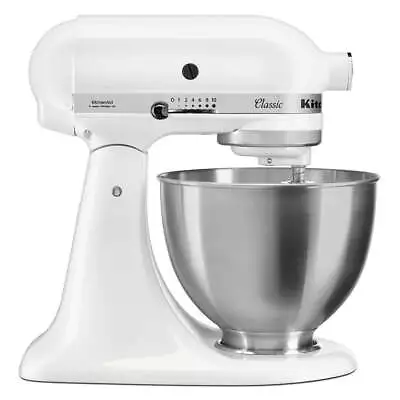 KitchenAid KSM45 Classic Stand Mixer Size 35.3X35.8X22.1cm In White • $649.99