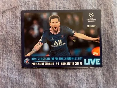 Topps Uefa Champions League 2021-22 - Lionel Messi # L5 - Sticker • $5