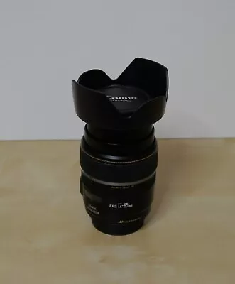 Canon  EF-S 17-85mm  F/4-5.6  IS USM Zoom Lens + Caps Hood And UV Filter. VGC. • £31.90