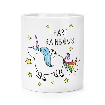 $52.04 • Buy Unicorn I Fart Rainbows Makeup Brush Pencil Pot - Funny