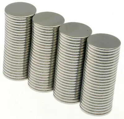 Strong Magnets ( 8mm X 0.75mm ) Very Thin * 0.25Kg PULL * Small Powerful Disc • £7.89