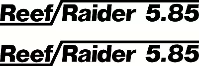 Quintrex Reef Raider 5.85 Fishing Boat Sticker Decal Marine Set Of 2 • $25