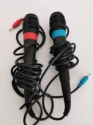 £15 • Buy 2 Singstar Microphones & 2 Games - Rock Ballads And 80s (for PS2 Playstation 2)