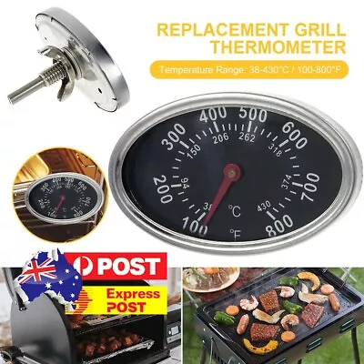 Grill Lid Thermometer Replacement BBQ Grill Thermometer For Grill/Barbecue/Oven • $8.69
