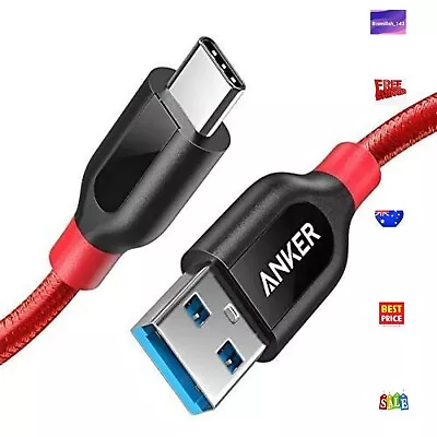 $24.25 • Buy USB Type C Cable, Anker Powerline+ USB C To USB 3.0 Cable (3ft), High Durability