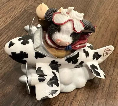 Rare Mary's Moo Moos  Three Cheers For The Red White And Moo  Plane Pilot Cow • $38