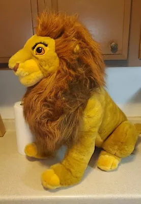 Disney Lion King Jumbo MUFASA Plush Animal SIMBA Large Rare Large 3 Ft Huge!!! • $265